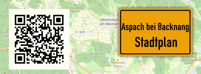 Stadtplan Aspach bei Backnang