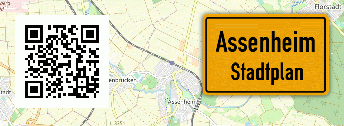 Stadtplan Assenheim, Hessen