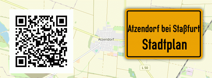 Stadtplan Atzendorf bei Staßfurt