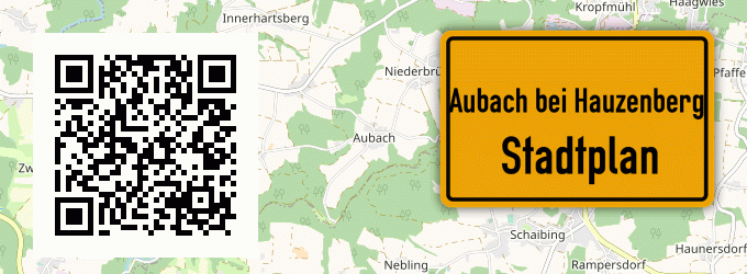 Stadtplan Aubach bei Hauzenberg