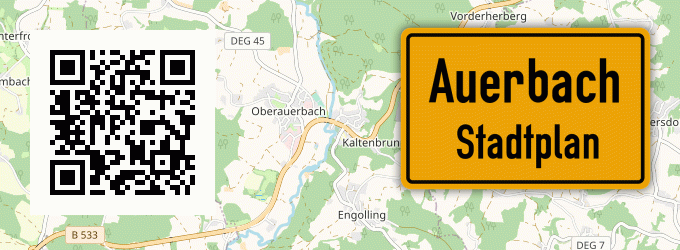 Stadtplan Auerbach, Erzgebirge