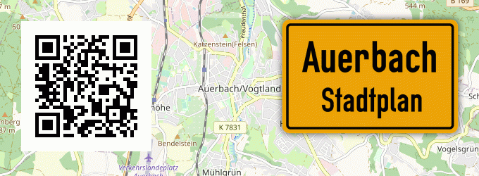 Stadtplan Auerbach, Mittelfranken