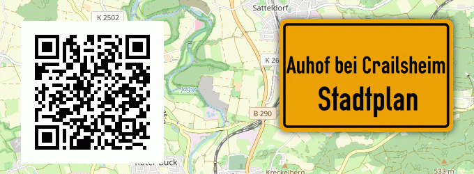 Stadtplan Auhof bei Crailsheim
