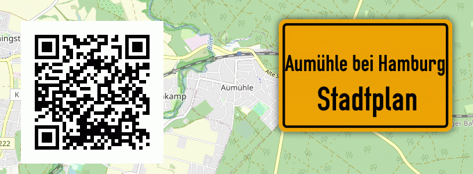 Stadtplan Aumühle bei Hamburg