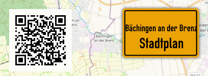 Stadtplan Bächingen an der Brenz