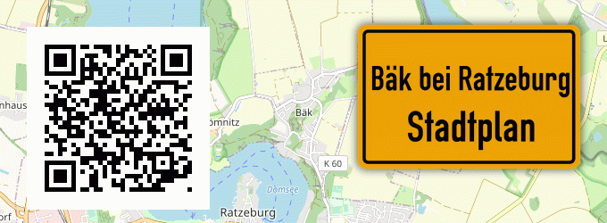 Stadtplan Bäk bei Ratzeburg