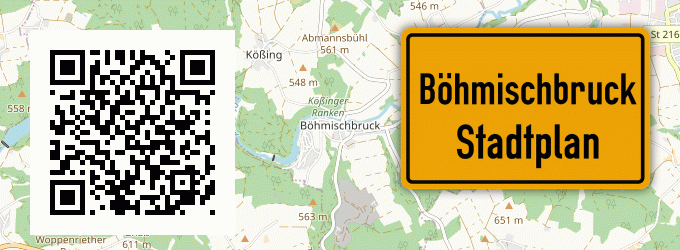 Stadtplan Böhmischbruck
