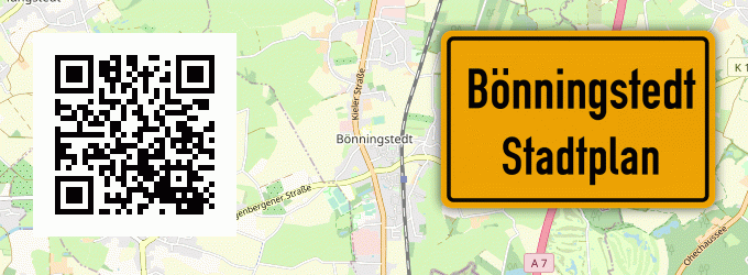 Stadtplan Bönningstedt