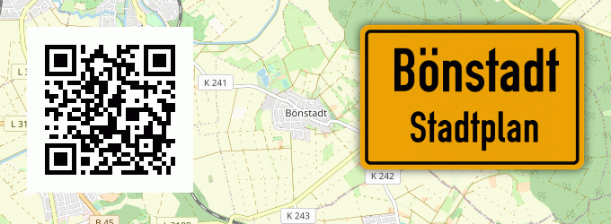 Stadtplan Bönstadt, Hessen