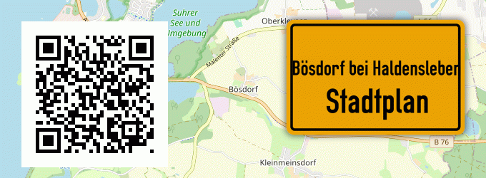 Stadtplan Bösdorf bei Haldensleben