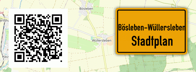 Stadtplan Bösleben-Wüllersleben