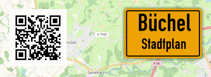 Stadtplan Büchel