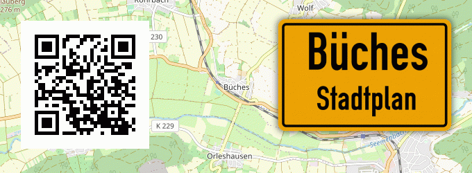 Stadtplan Büches