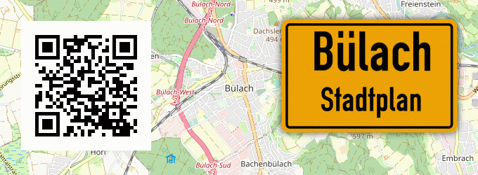 Stadtplan Bülach