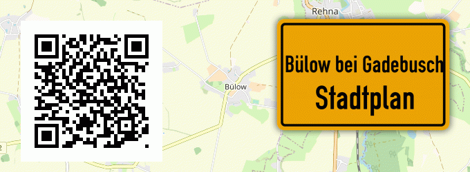 Stadtplan Bülow bei Gadebusch
