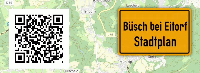 Stadtplan Büsch bei Eitorf