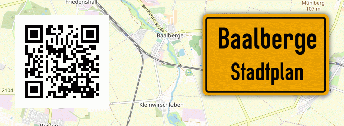 Stadtplan Baalberge