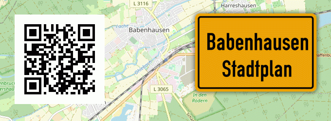 Stadtplan Babenhausen, Westfalen