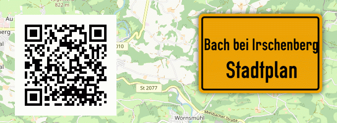 Stadtplan Bach bei Irschenberg