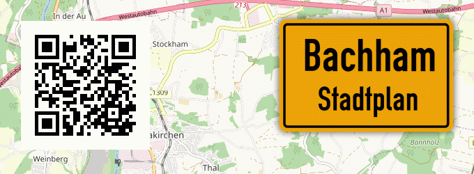 Stadtplan Bachham, Kreis Eggenfelden