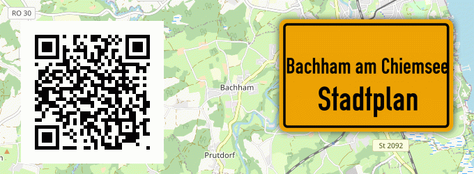 Stadtplan Bachham am Chiemsee