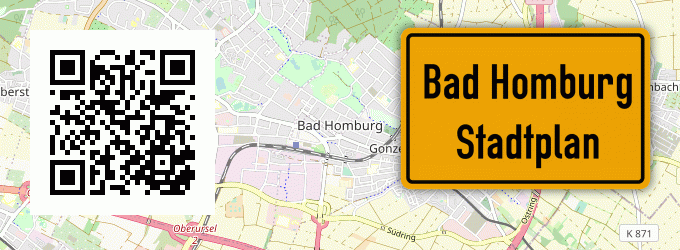 Stadtplan Bad Homburg