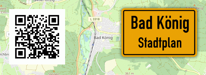 Stadtplan Bad König
