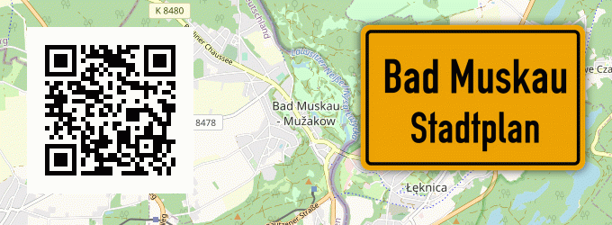 Stadtplan Bad Muskau