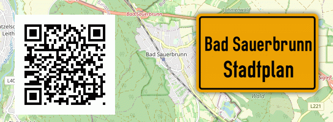 Stadtplan Bad Sauerbrunn