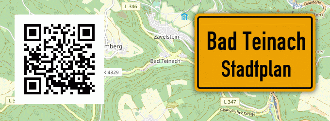Stadtplan Bad Teinach