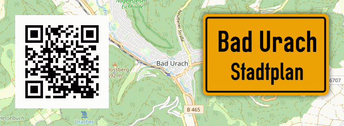 Stadtplan Bad Urach