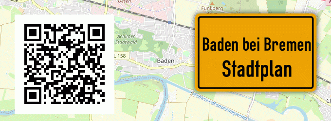 Stadtplan Baden bei Bremen