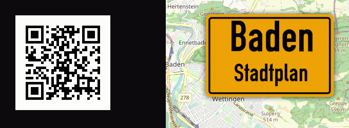 Stadtplan Baden