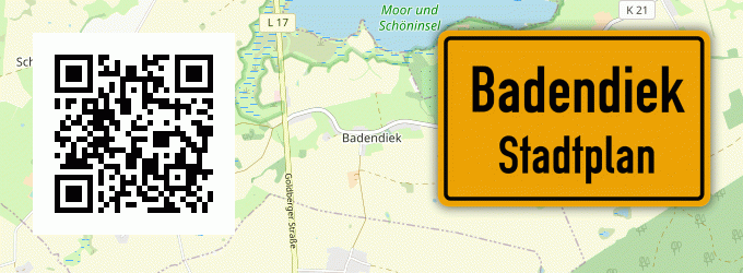 Stadtplan Badendiek