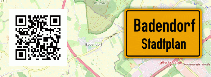 Stadtplan Badendorf, Holstein