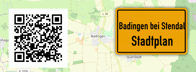 Stadtplan Badingen bei Stendal