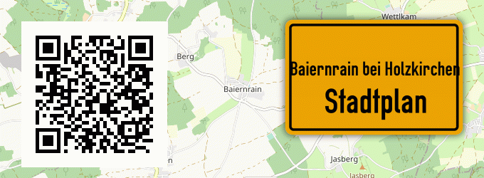 Stadtplan Baiernrain bei Holzkirchen, Oberbayern