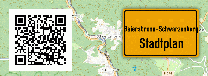 Stadtplan Baiersbronn-Schwarzenberg