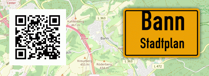 Stadtplan Bann, Pfalz