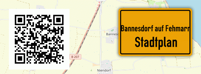 Stadtplan Bannesdorf auf Fehmarn