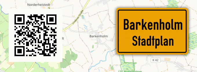 Stadtplan Barkenholm, Holstein