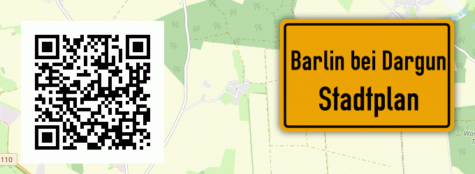 Stadtplan Barlin bei Dargun