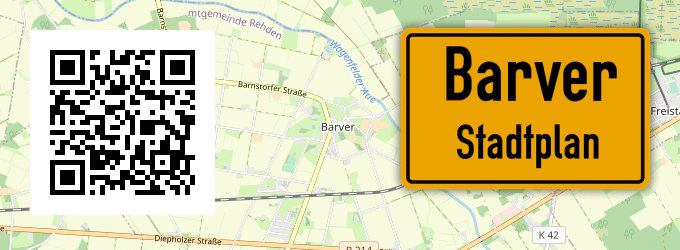 Stadtplan Barver