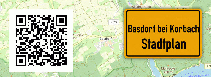 Stadtplan Basdorf bei Korbach