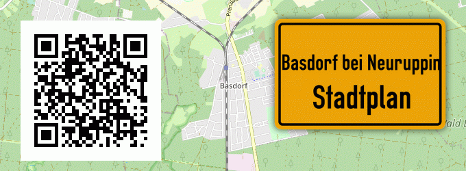 Stadtplan Basdorf bei Neuruppin