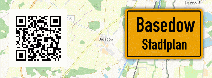 Stadtplan Basedow, Kreis Herzogtum Lauenburg