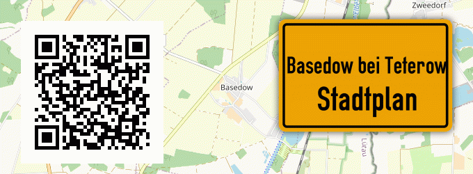 Stadtplan Basedow bei Teterow