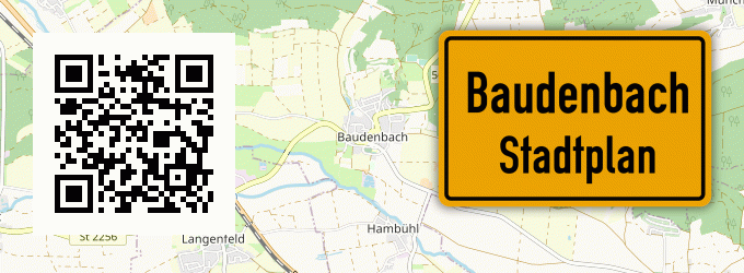 Stadtplan Baudenbach