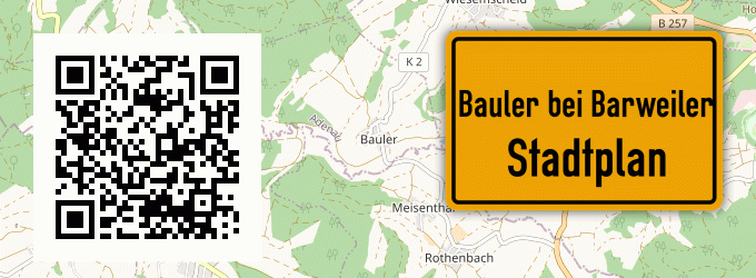 Stadtplan Bauler bei Barweiler