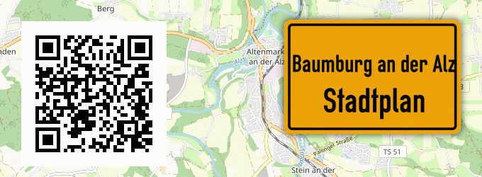 Stadtplan Baumburg an der Alz